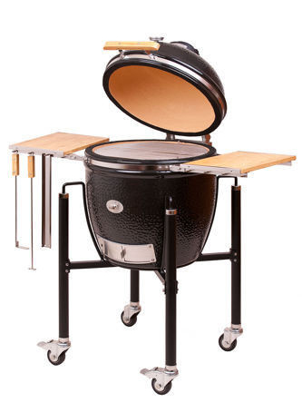 GRILL CERAMICZNY MONOLITH DUŻY ZESTAW, CZARNY, RUSZT 46 CM sklep